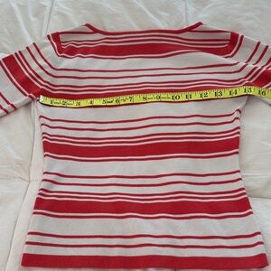Joseph Salmon and White Striped Sweater S